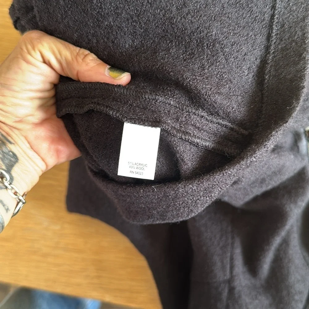Banana Republic Black Midi Dress size 8 Italian Wool
